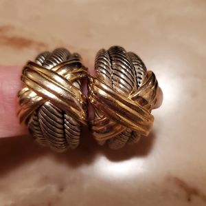 Beautiful designer inspired clip earrings